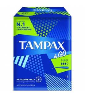 TAMPAX & GO X18 SUPER